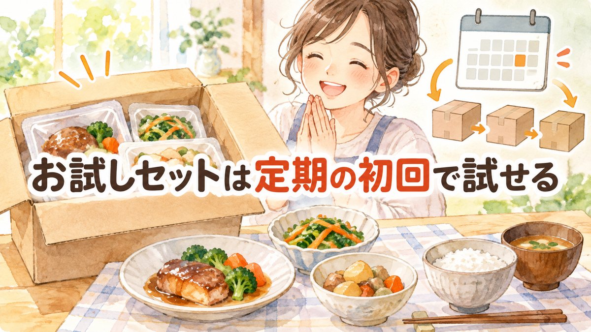 お試しセットは定期の初回で試せる