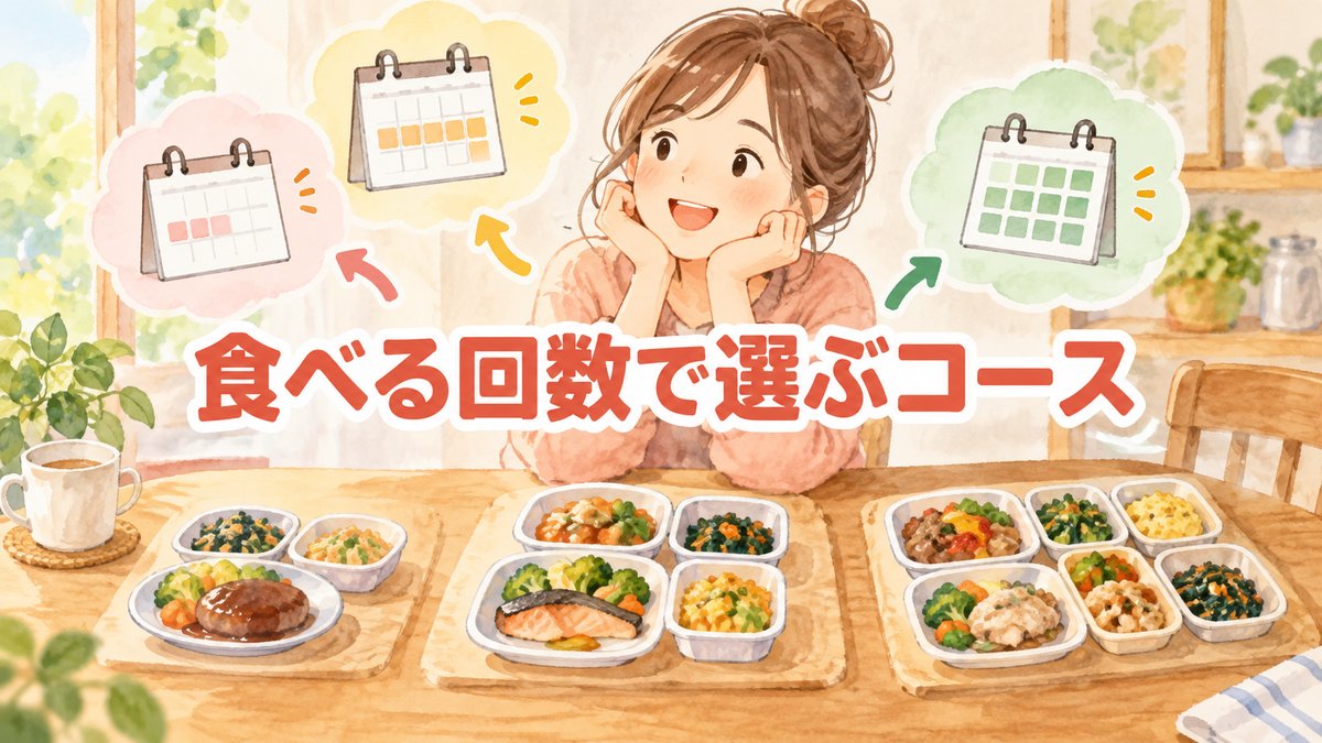 食べる回数で選ぶコース