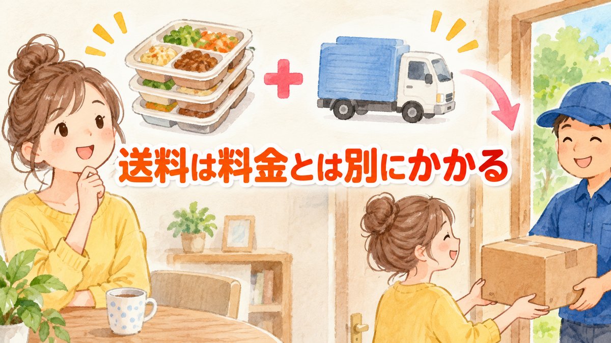 送料は料金とは別にかかる