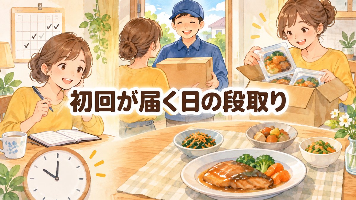 初回が届く日の段取り