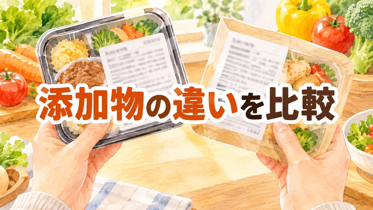添加物の違いを比較