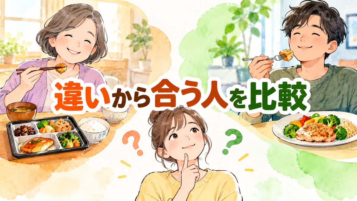 違いから合う人を比較