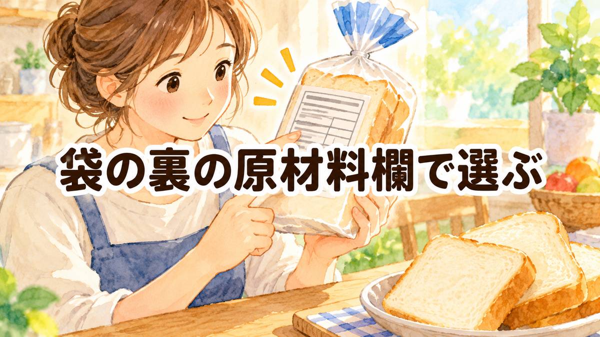 袋の裏の原材料欄で選ぶ