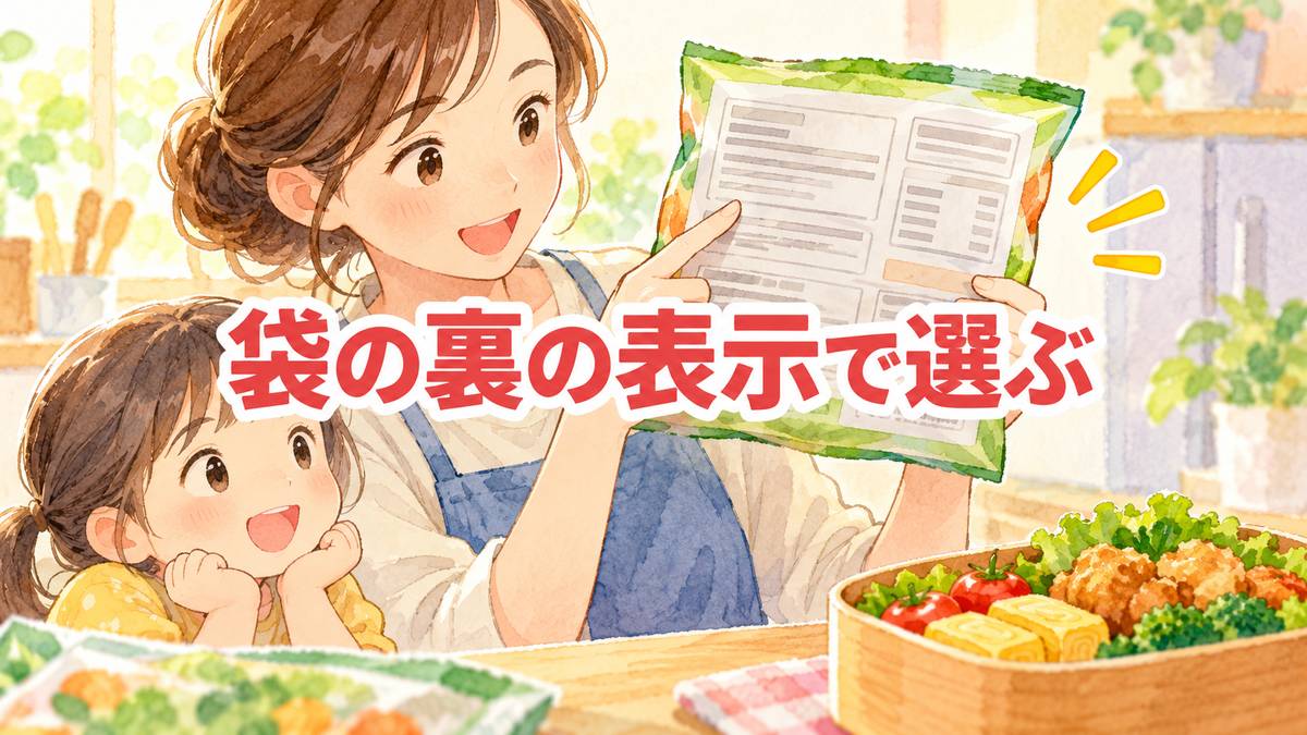 袋の裏の表示で選ぶ