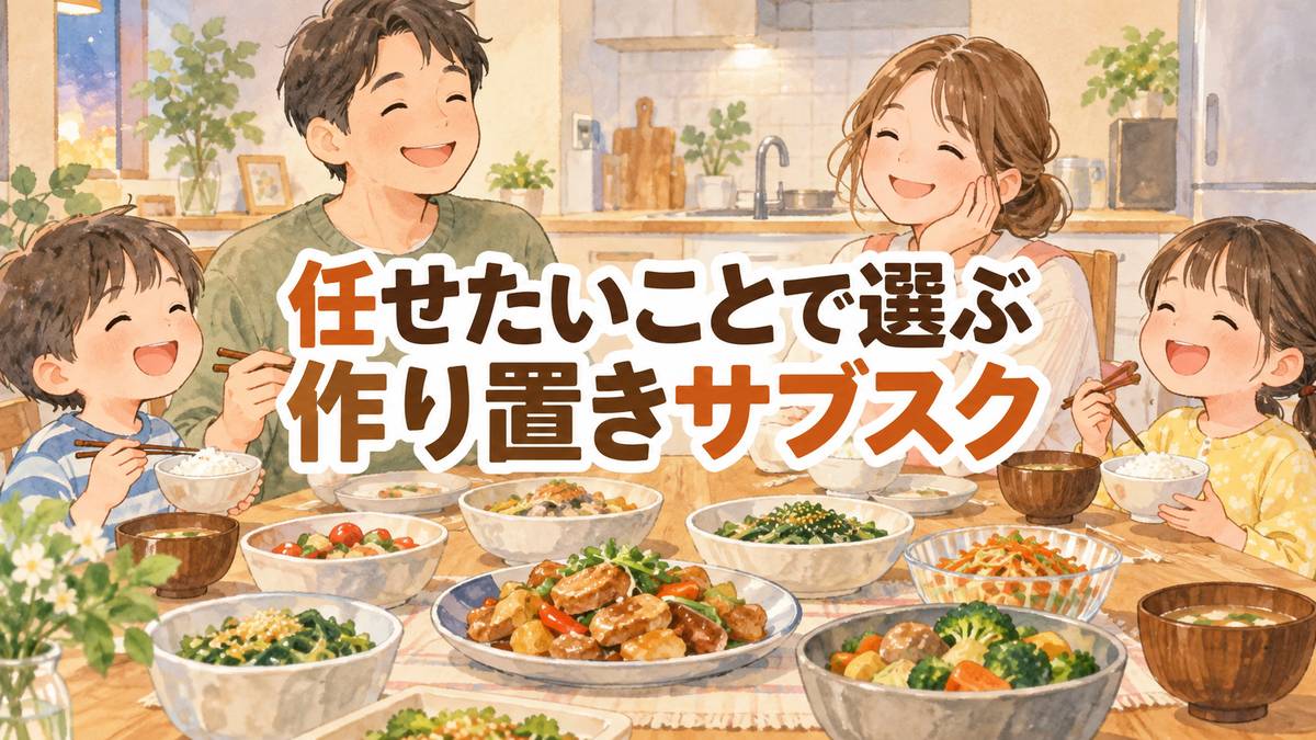 任せたいことで選ぶ作り置きサブスク