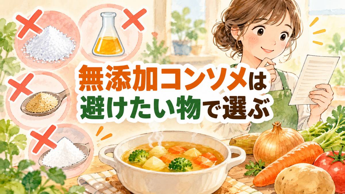 無添加コンソメは避けたい物で選ぶ