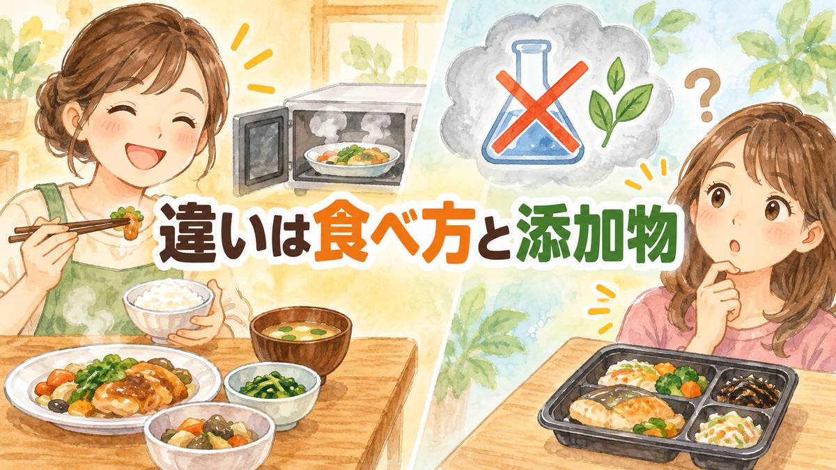 違いは食べ方と添加物