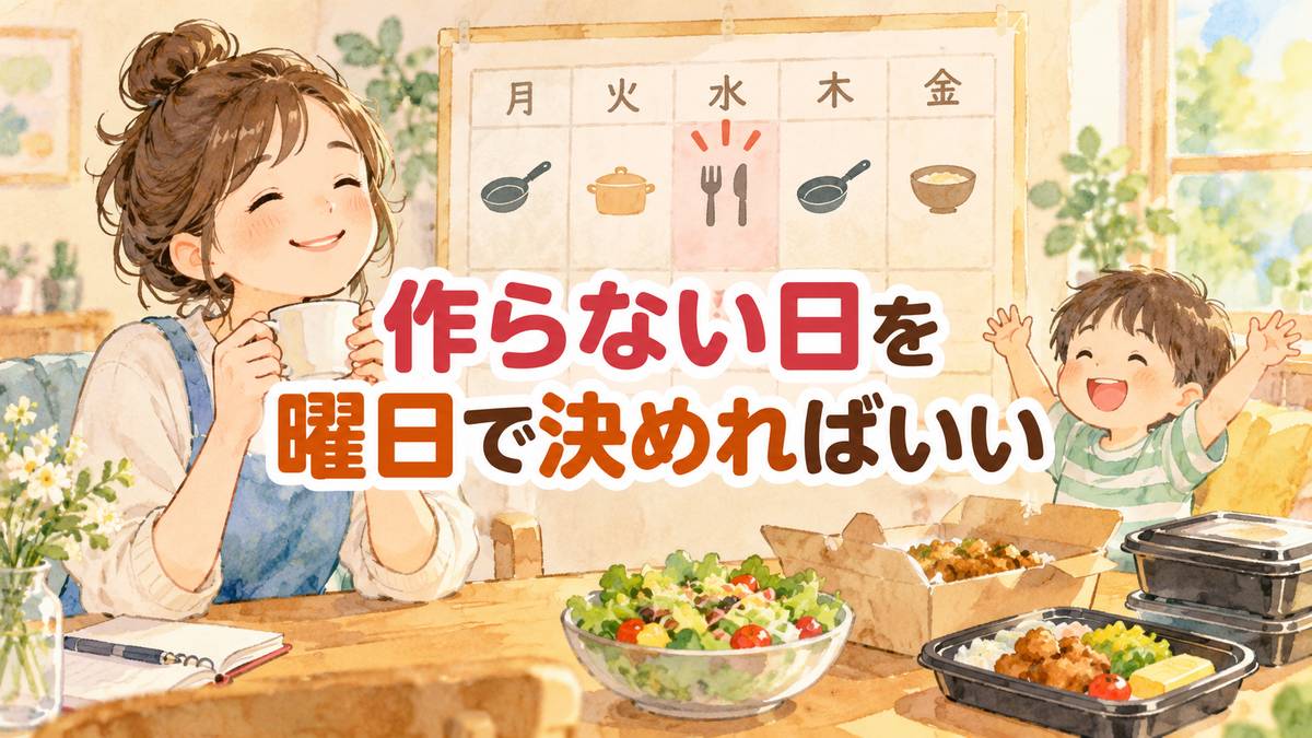 作らない日を曜日で決めればいい