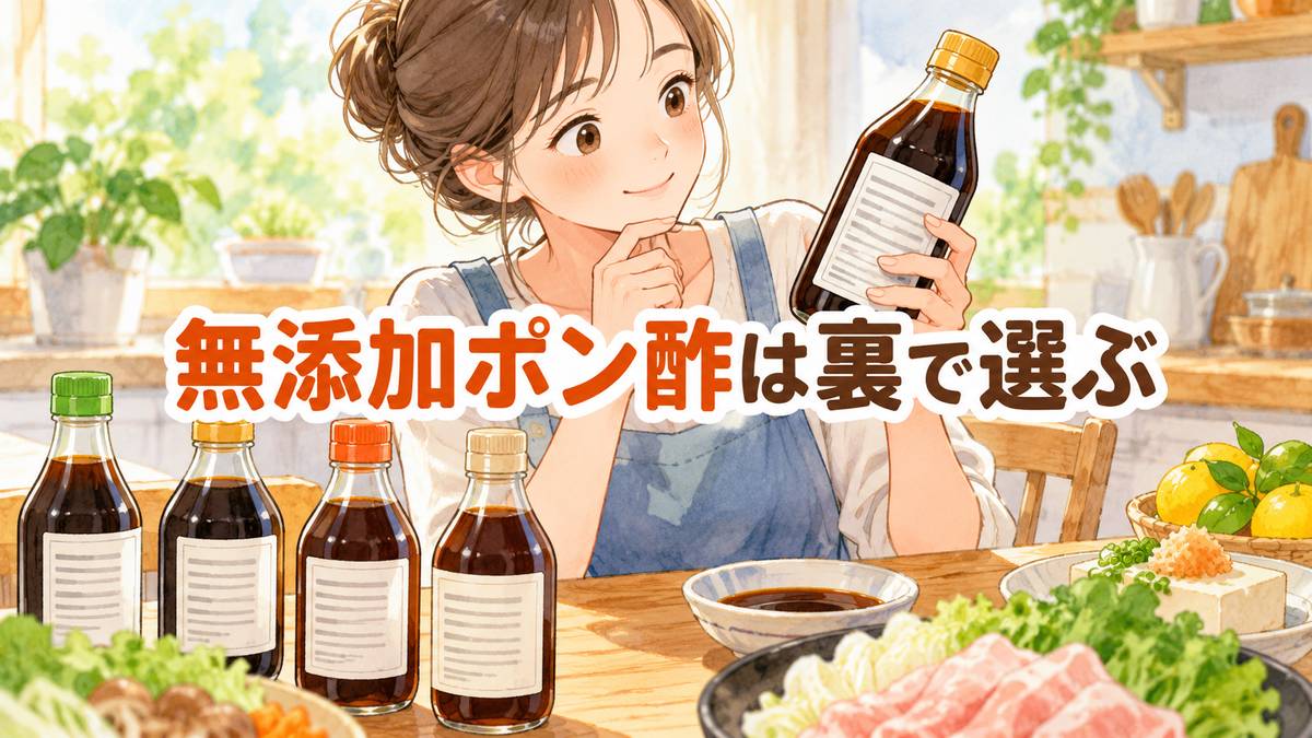 無添加ポン酢は裏で選ぶ