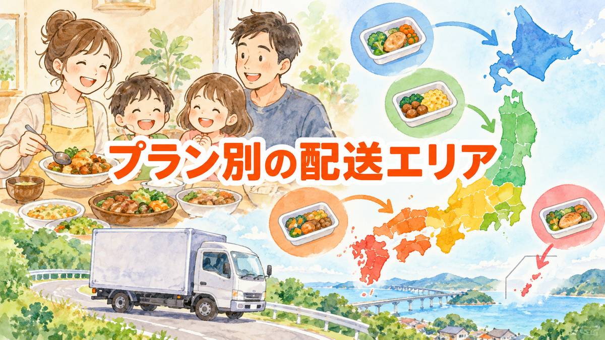 プラン別の配送エリア