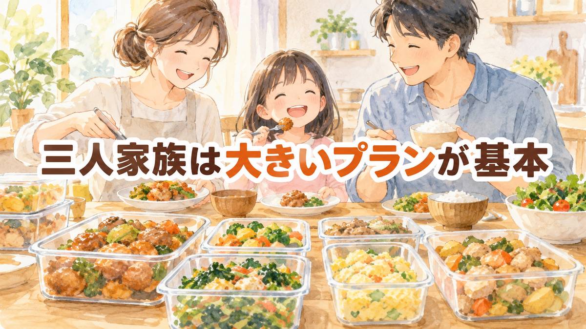 三人家族は大きいプランが基本