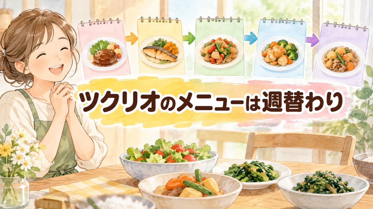 ツクリオのメニューは週替わり