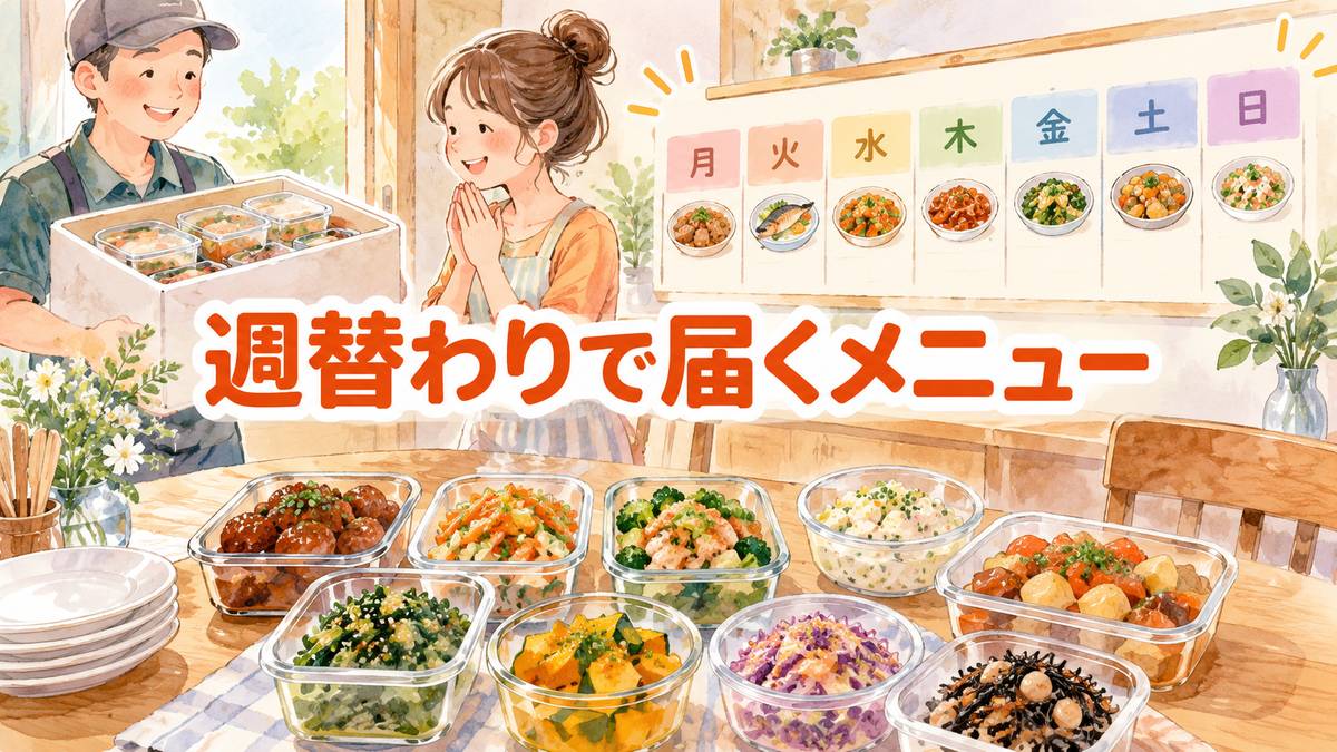 週替わりで届くメニュー