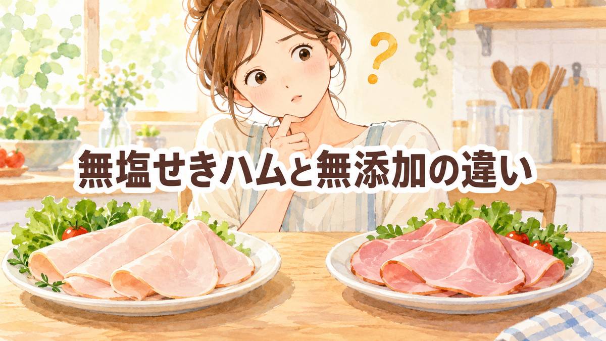 無塩せきハムと無添加の違い