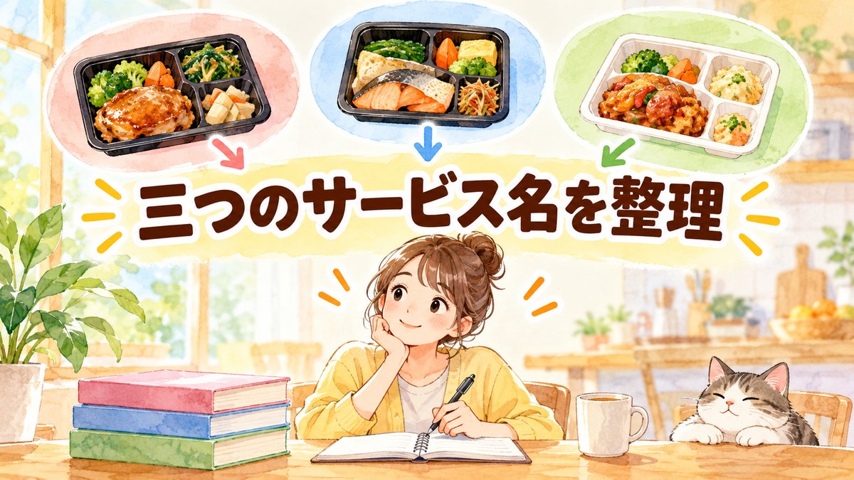 三つのサービス名を整理