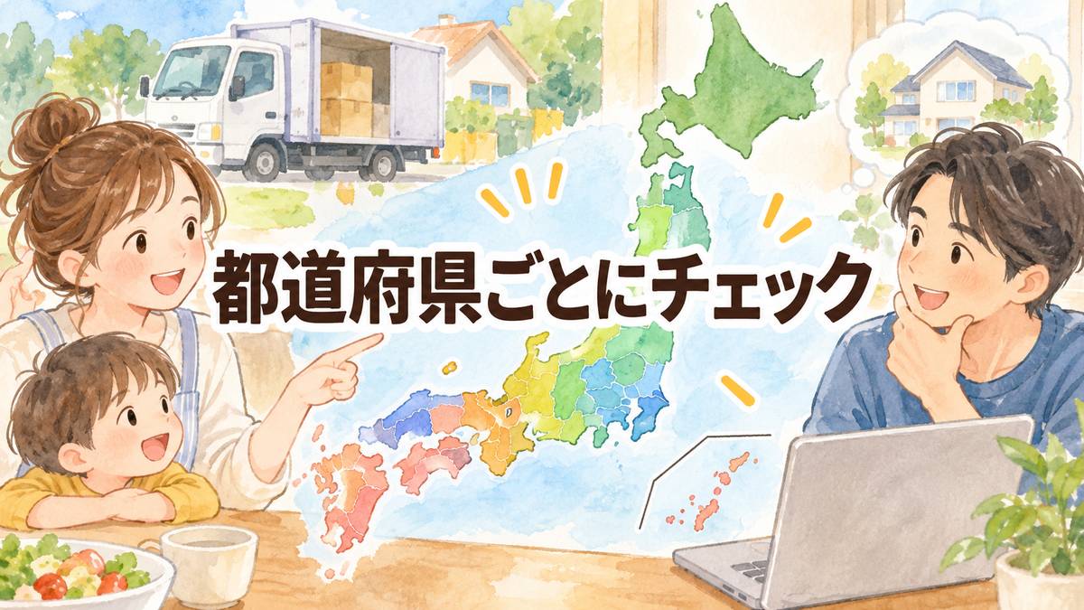 都道府県ごとにチェック