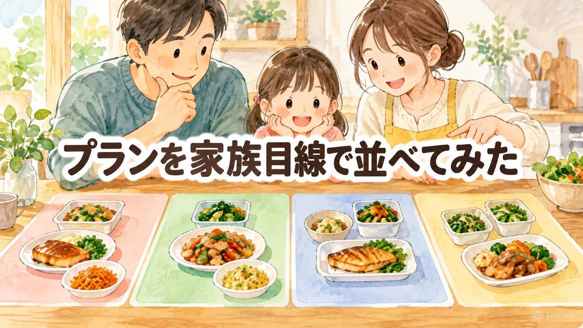 プランを家族目線で並べてみた