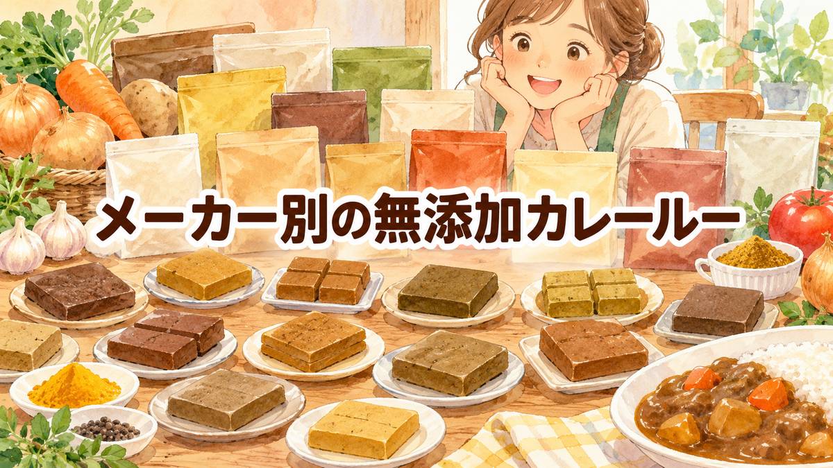 メーカー別の無添加カレールー