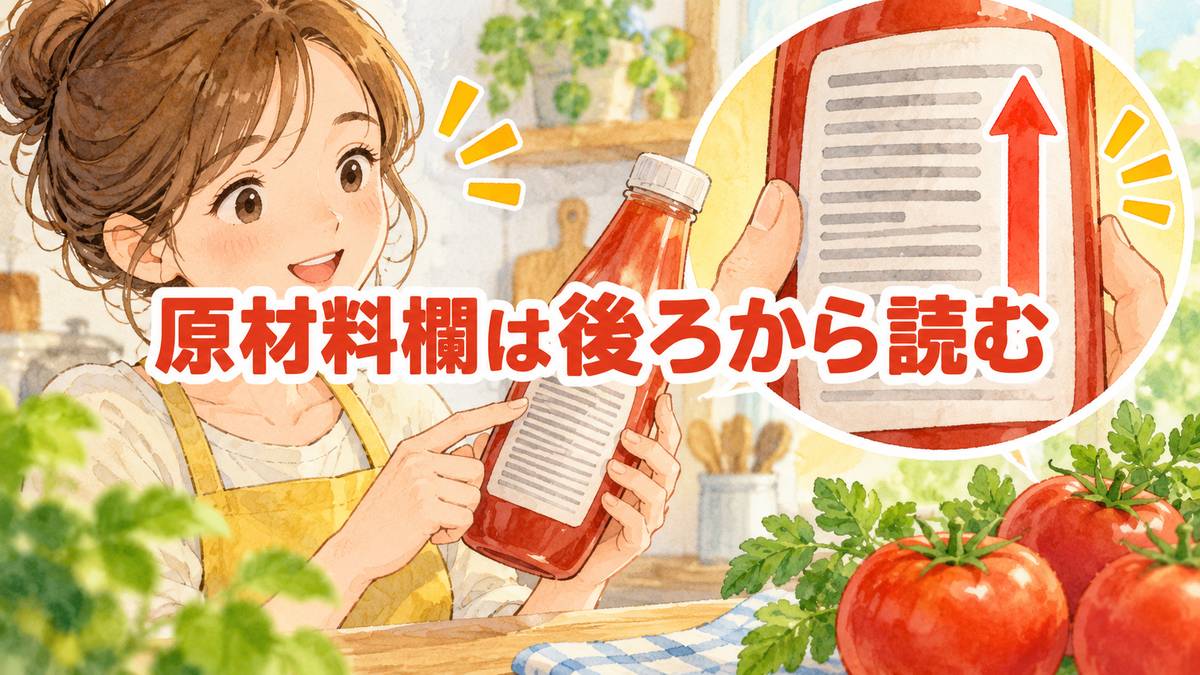原材料欄は後ろから読む
