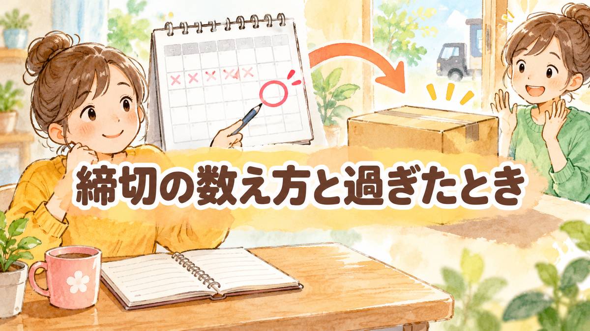 締切の数え方と過ぎたとき
