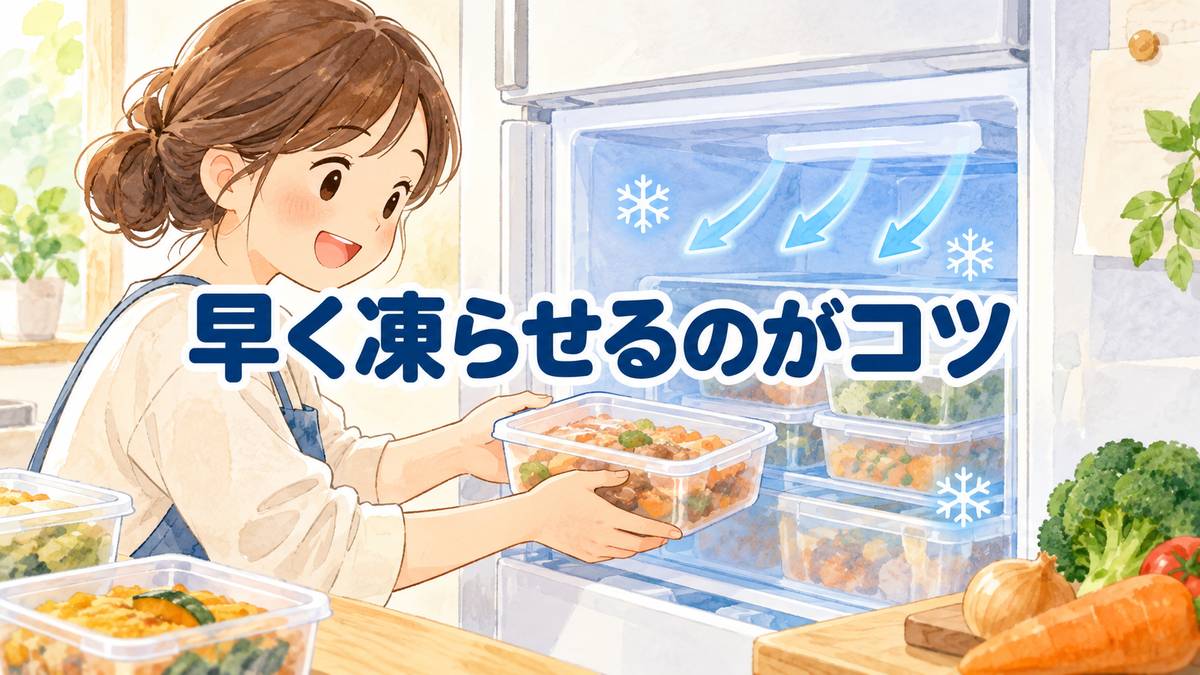 早く凍らせるのがコツ