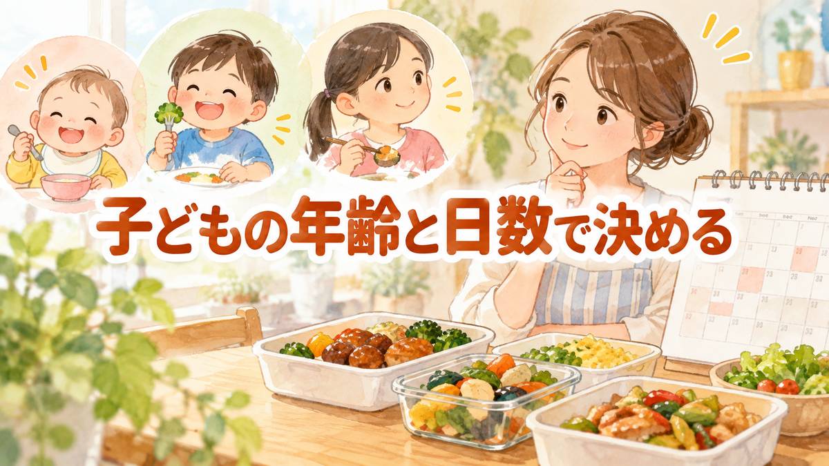 子どもの年齢と日数で決める