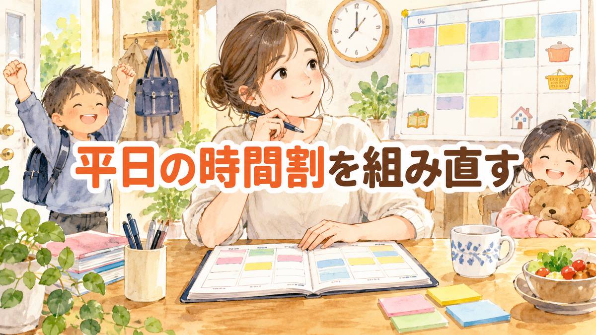 平日の時間割を組み直す