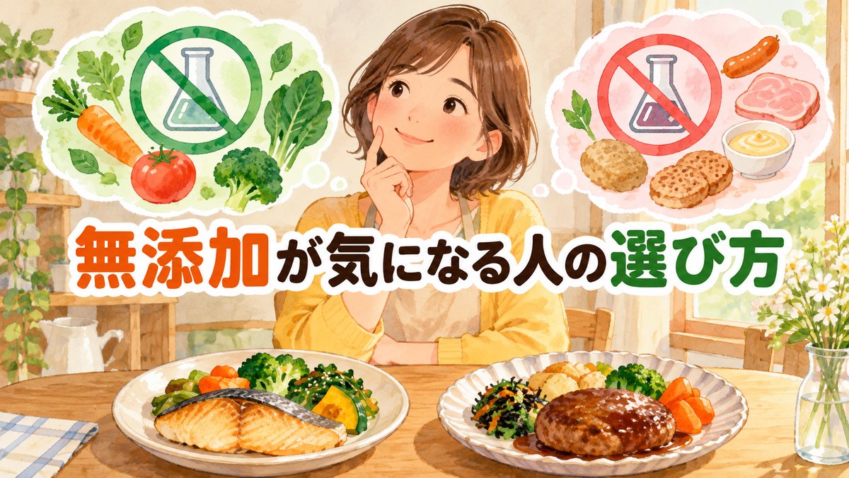 無添加が気になる人の選び方
