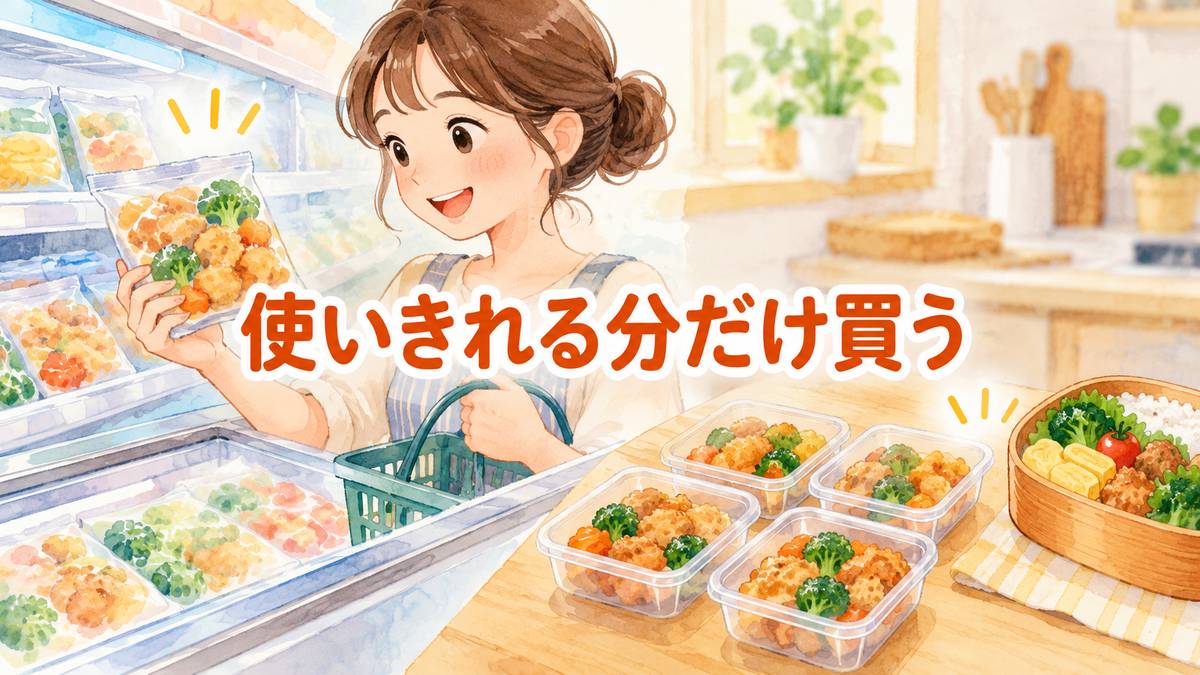 使いきれる分だけ買う