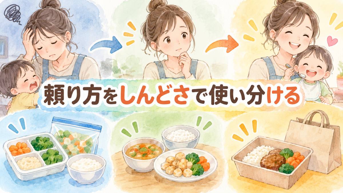 頼り方をしんどさで使い分ける