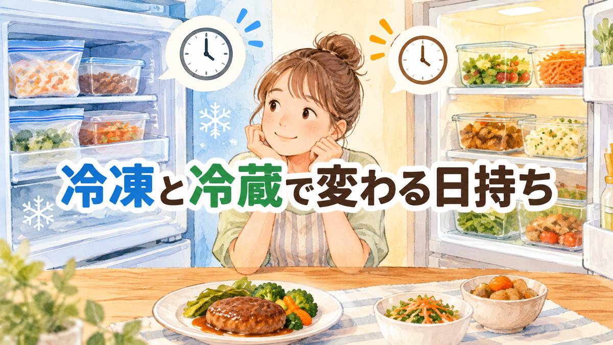 冷凍と冷蔵で変わる日持ち