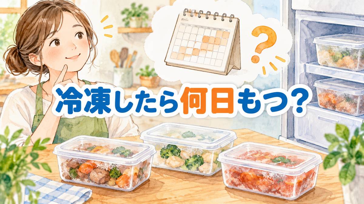 冷凍したら何日もつ?