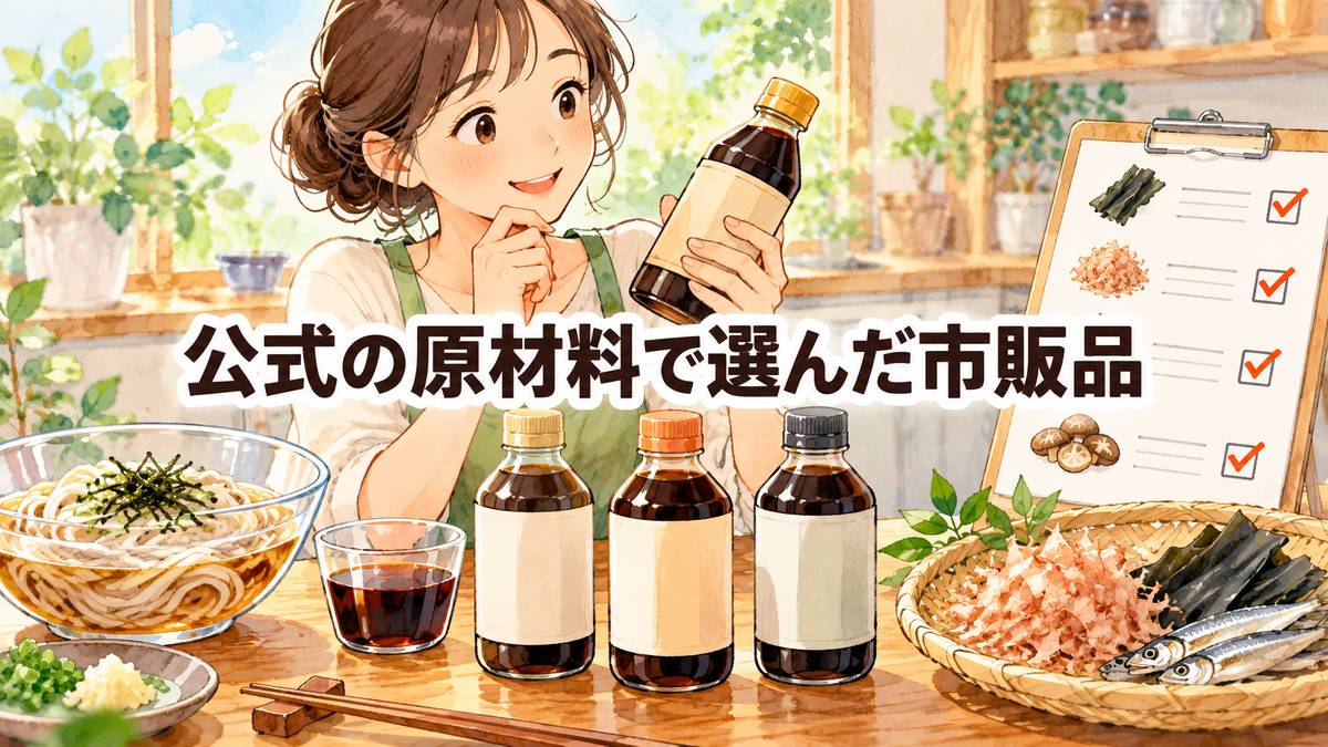 公式の原材料で選んだ市販品