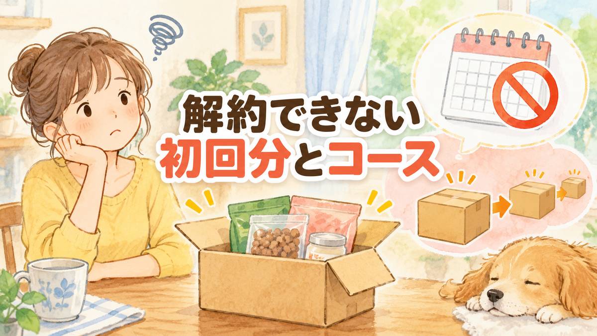 解約できない初回分とコース