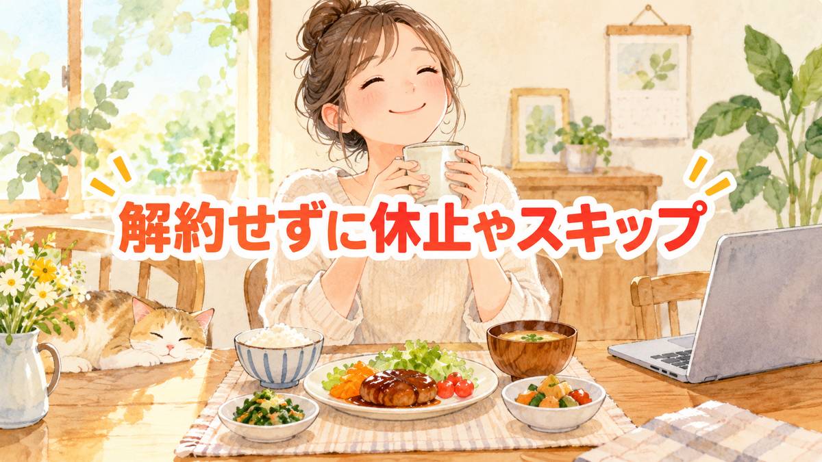 解約せずに休止やスキップ