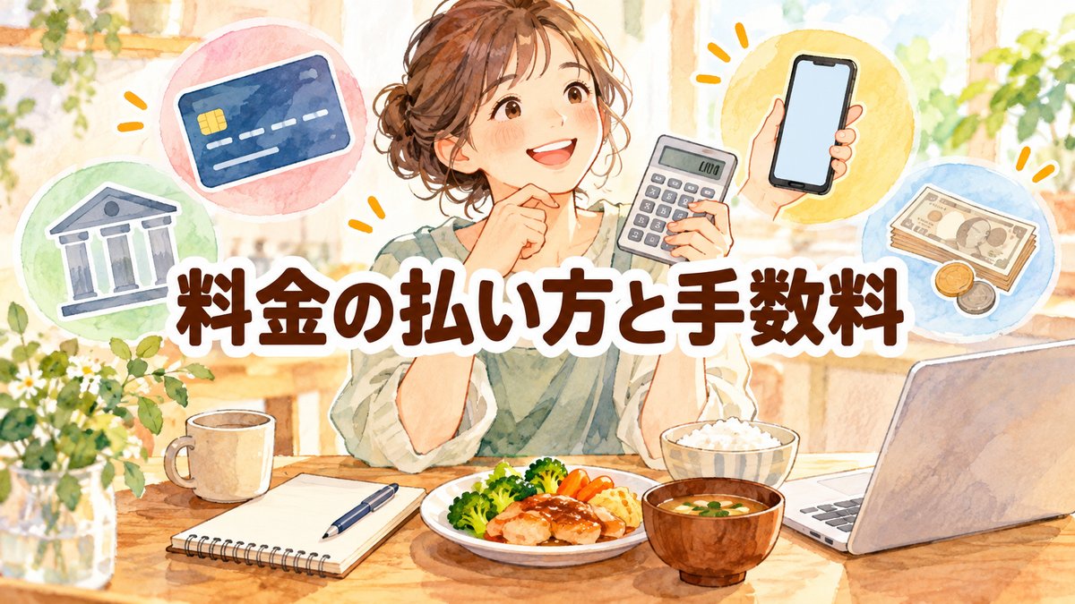 料金の払い方と手数料