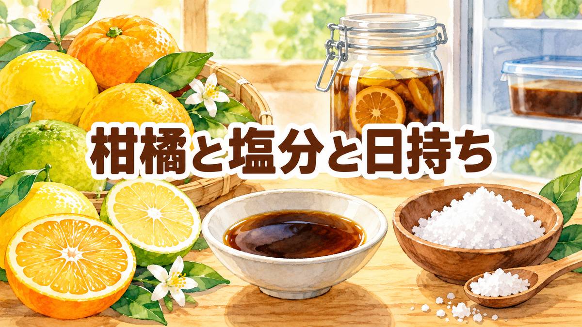 柑橘と塩分と日持ち