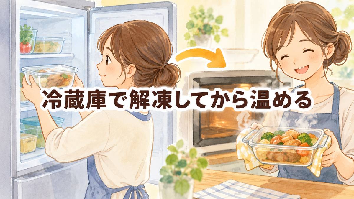 冷蔵庫で解凍してから温める