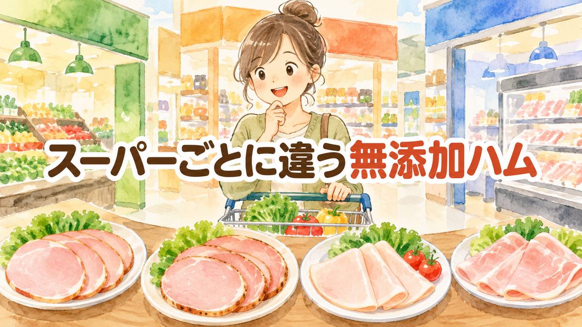 スーパーごとに違う無添加ハム