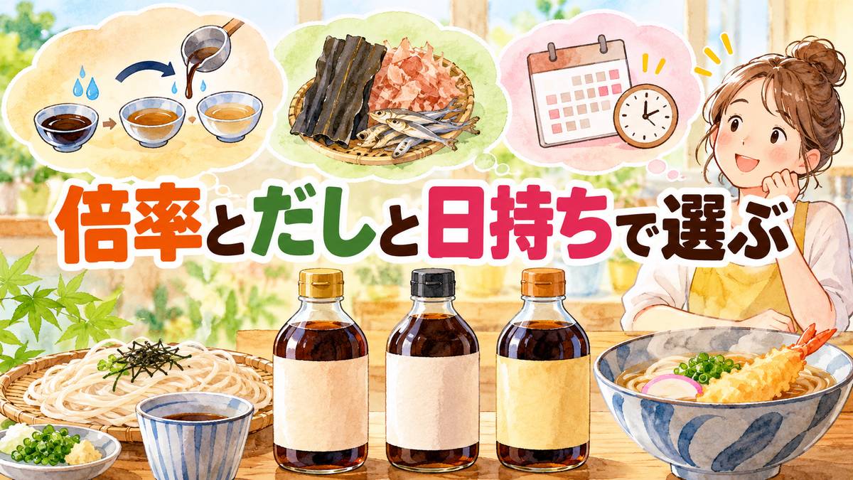 倍率とだしと日持ちで選ぶ