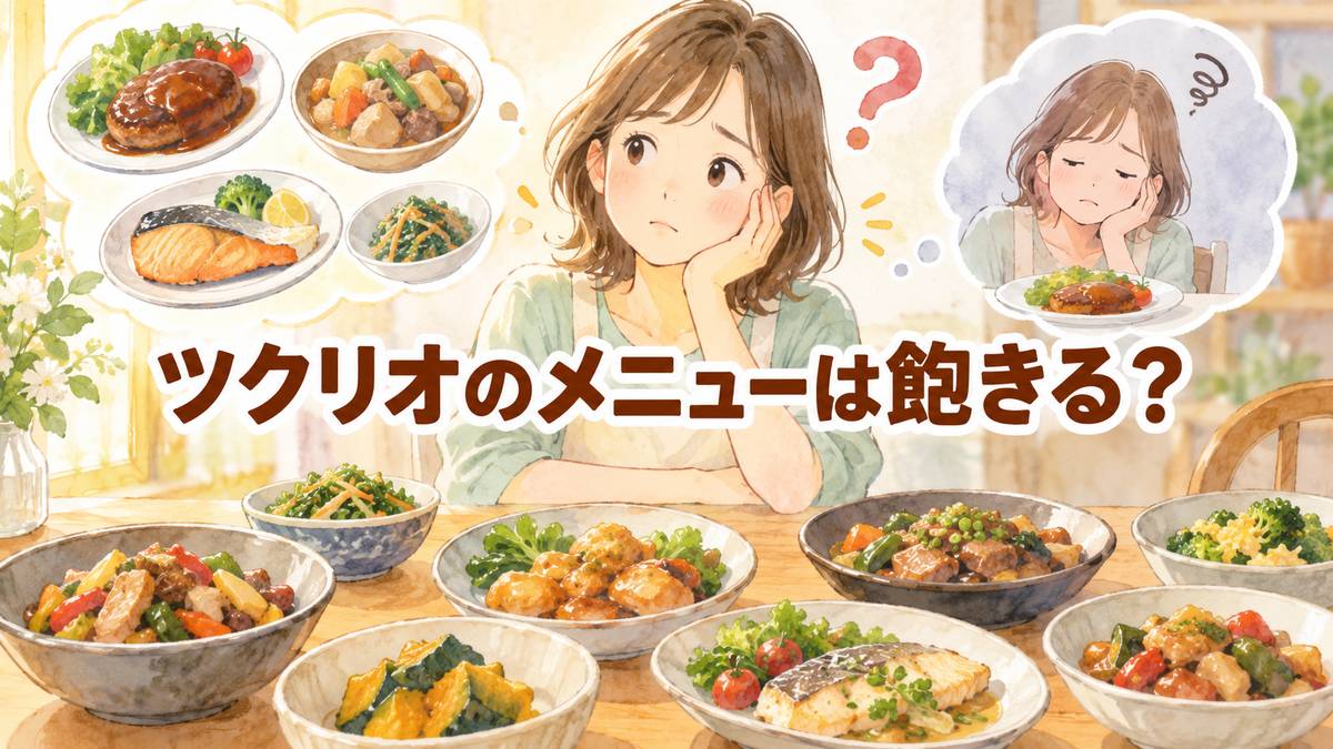 ツクリオのメニューは飽きる?