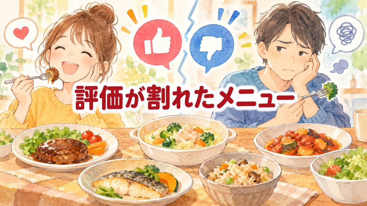 評価が割れたメニュー