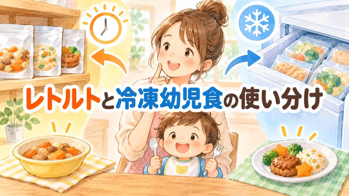 レトルトと冷凍幼児食の使い分け