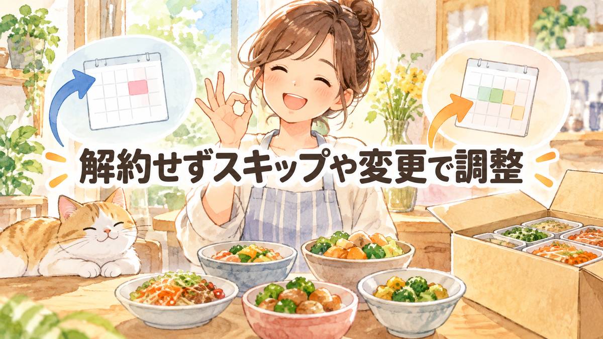 解約せずスキップや変更で調整