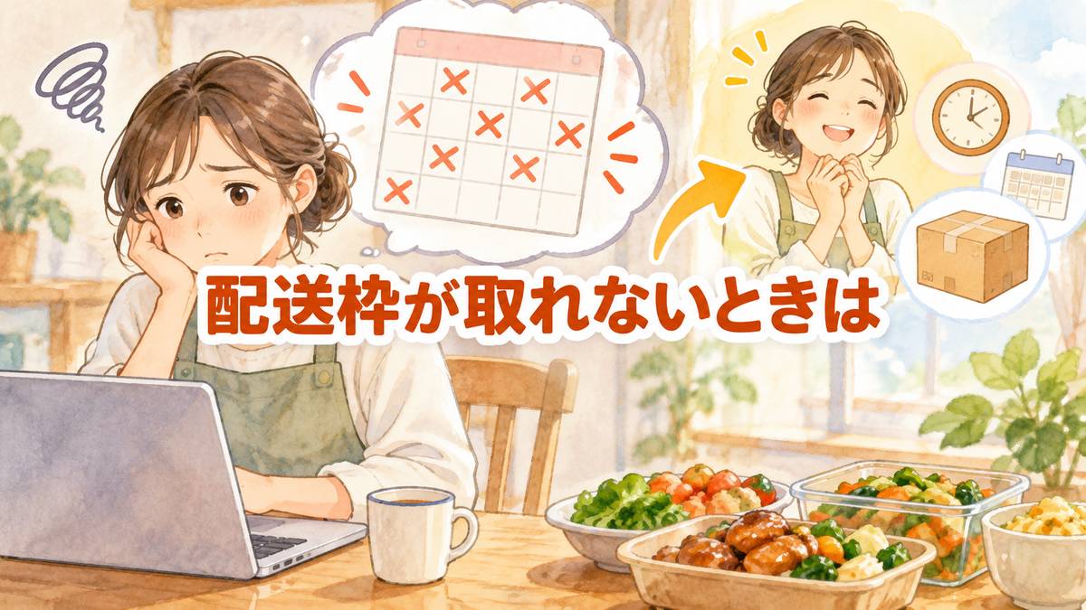 配送枠が取れないときは