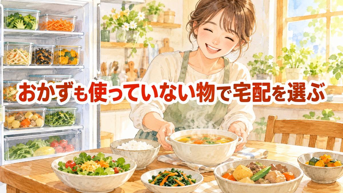 おかずも使っていない物で宅配を選ぶ