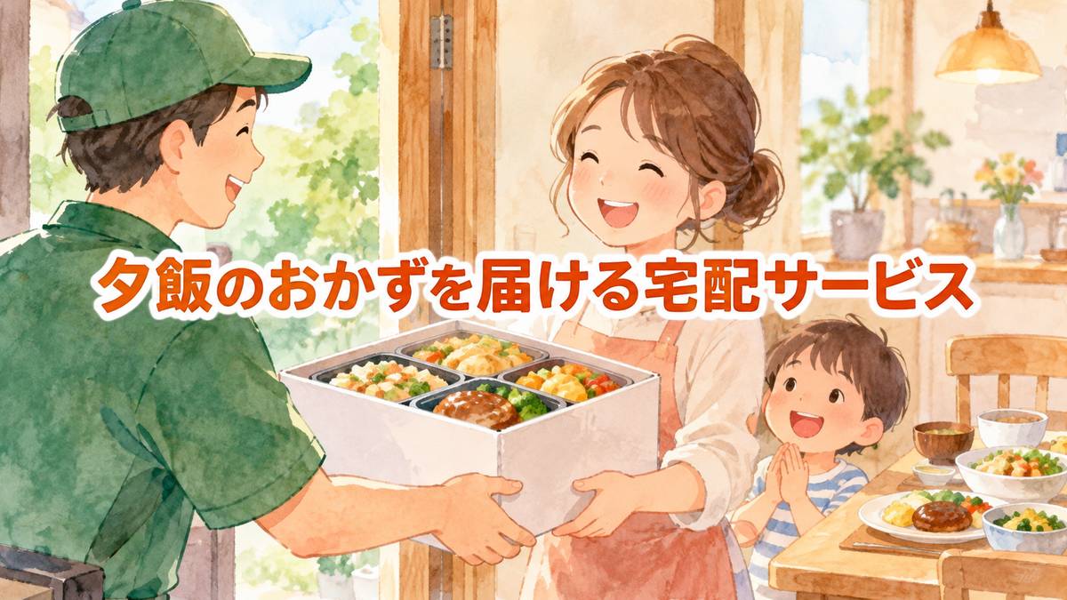 夕飯のおかずを届ける宅配サービス