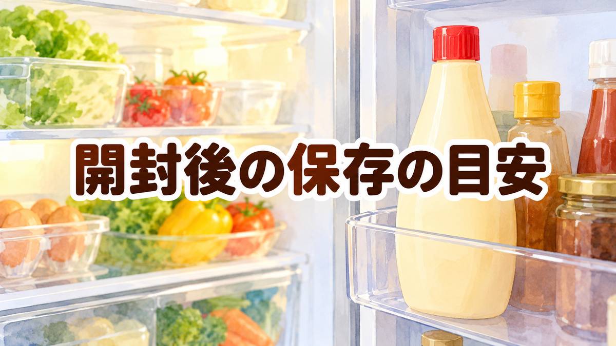開封後の保存の目安