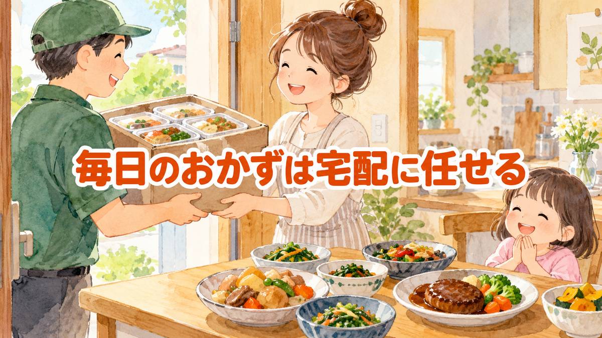 毎日のおかずは宅配に任せる