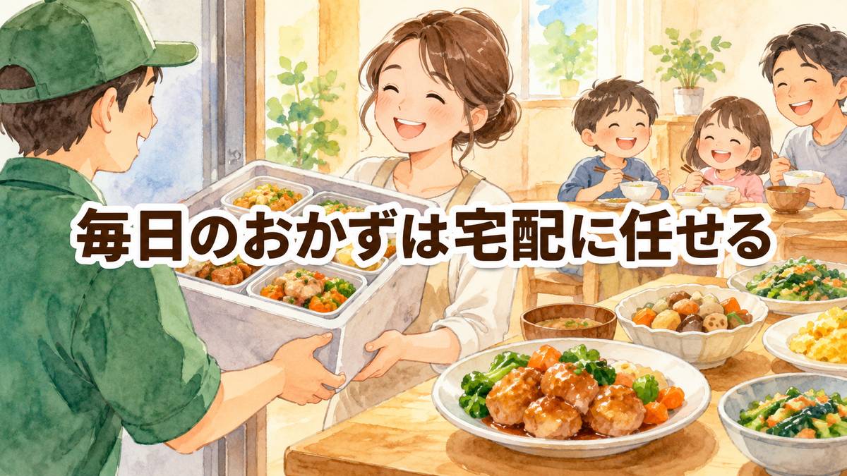 毎日のおかずは宅配に任せる